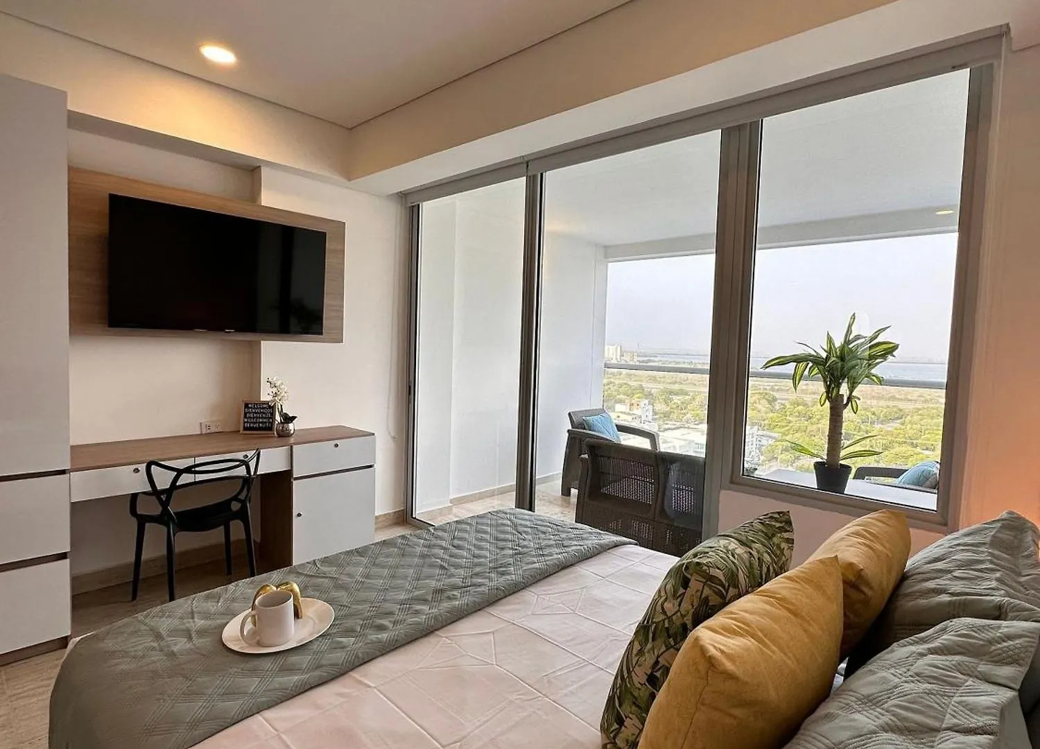 Cb1535 Suite Acogedora Vista Tropical-Amanecer Cartagena