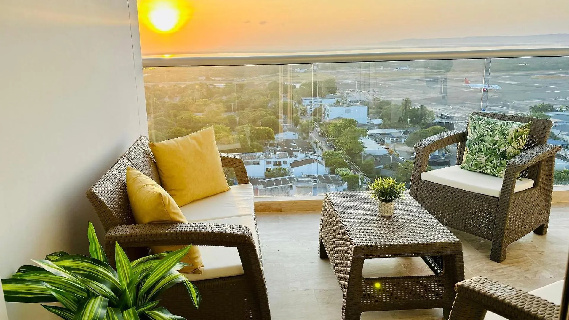 Cb1535 Suite Acogedora Vista Tropical-Amanecer Cartagena